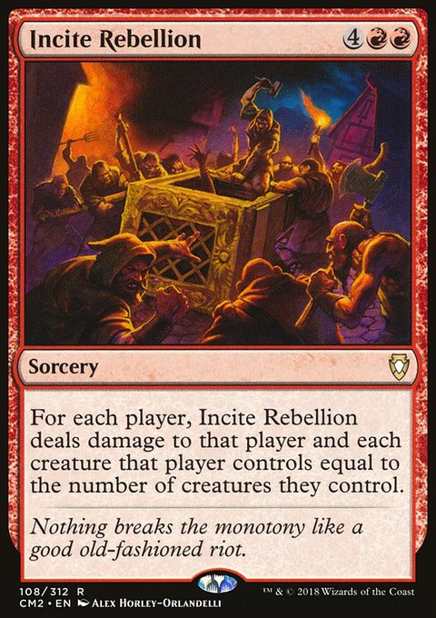 Incite Rebellion, Commander Anthology Volume II #108, Magic: The Gathering card