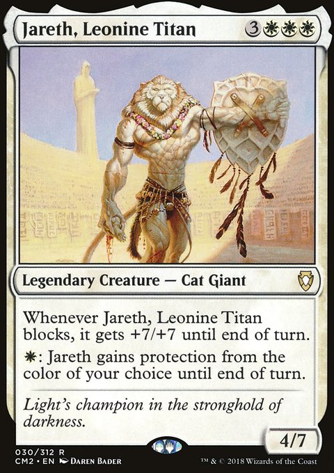 Jareth, Leonine Titan, Commander Anthology Volume II #30, Magic: The Gathering card