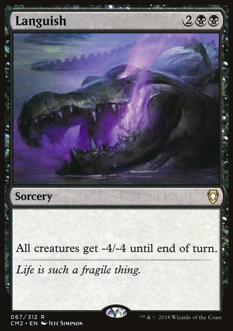 Languish, Commander Anthology Volume II #67, Magic: The Gathering card