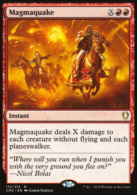 Magmaquake, Commander Anthology Volume II #112, Magic: The Gathering card