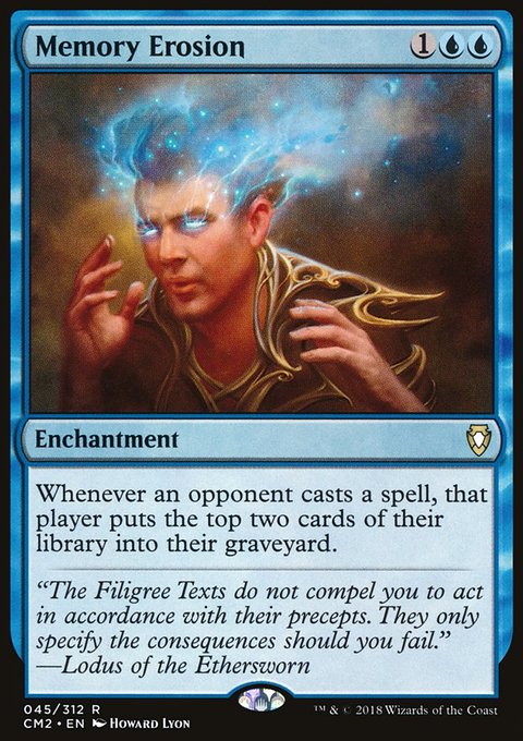 Memory Erosion, Commander Anthology Volume II #45, Magic: The Gathering card