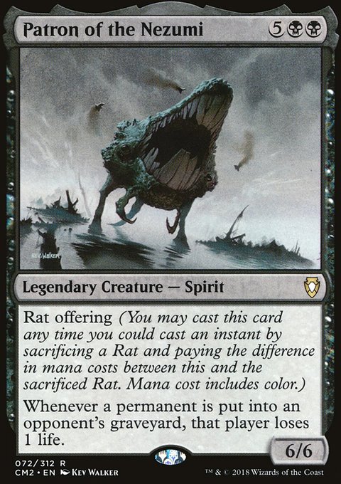 Patron of the Nezumi, Commander Anthology Volume II #72, Magic: The Gathering card