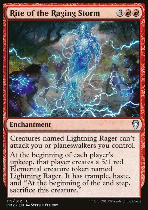 Rite of the Raging Storm, Commander Anthology Volume II #115, Magic: The Gathering card