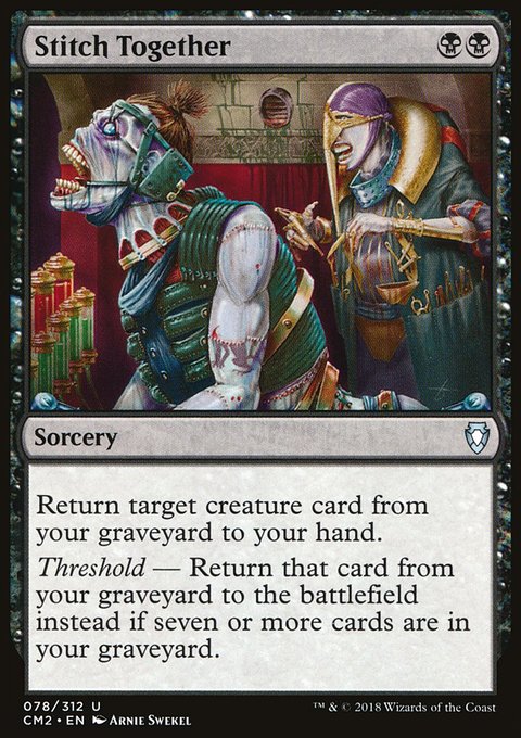 Stitch Together, Commander Anthology Volume II #78, Magic: The Gathering card