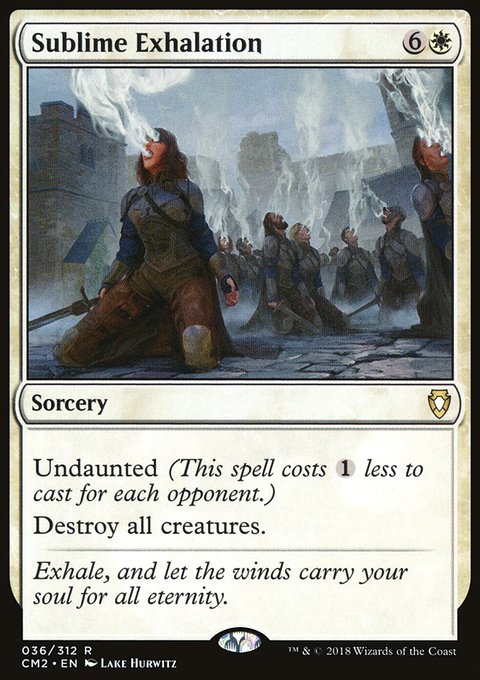 Sublime Exhalation, Commander Anthology Volume II #36, Magic: The Gathering card