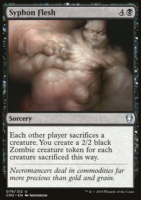 Syphon Flesh, Commander Anthology Volume II #79, Magic: The Gathering card