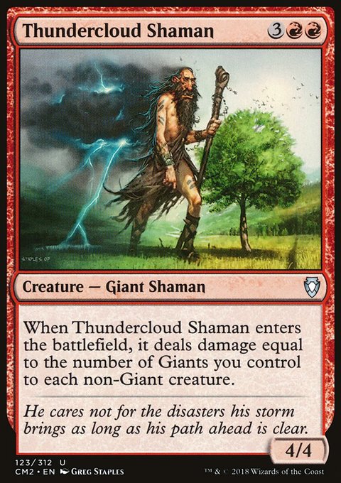 Thundercloud Shaman, Commander Anthology Volume II #123, Magic: The Gathering card