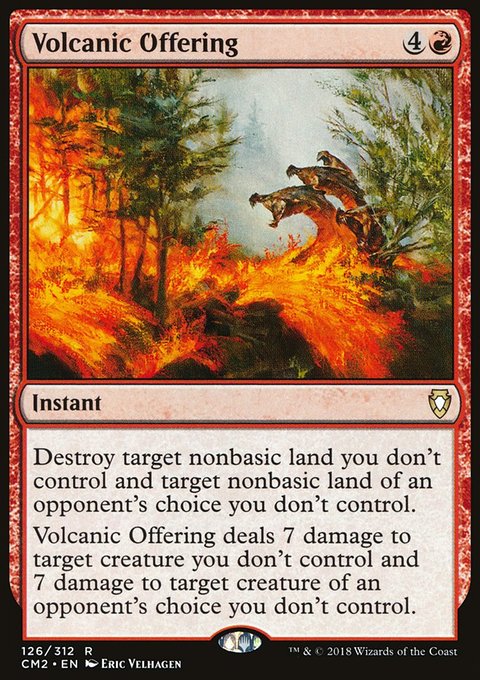 Volcanic Offering, Commander Anthology Volume II #126, Magic: The Gathering card