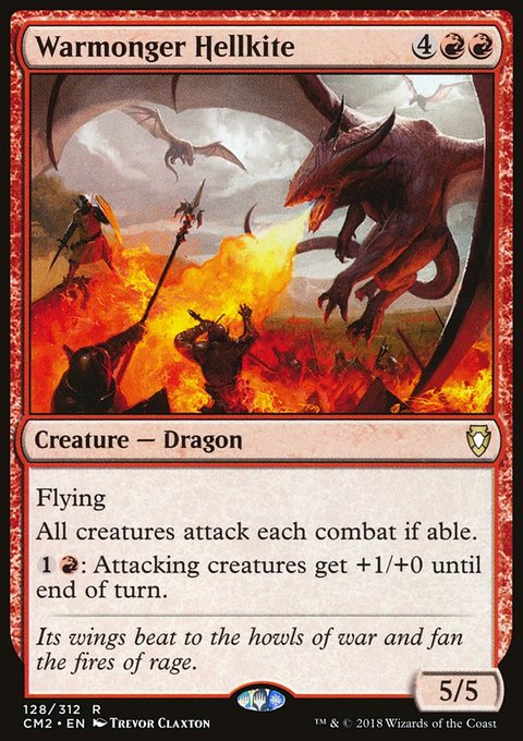 Warmonger Hellkite, Commander Anthology Volume II #128, Magic: The Gathering card