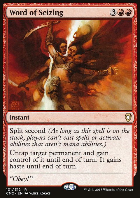 Word of Seizing, Commander Anthology Volume II #131, Magic: The Gathering card
