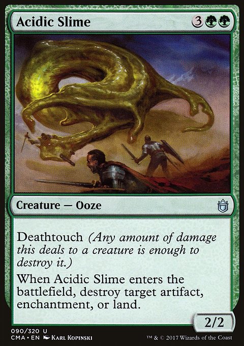 Acidic Slime, Commander Anthology #90, Magic: The Gathering card