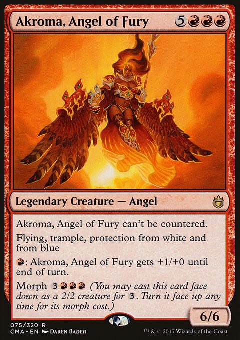 Akroma, Angel of Fury, Commander Anthology #75, Magic: The Gathering card