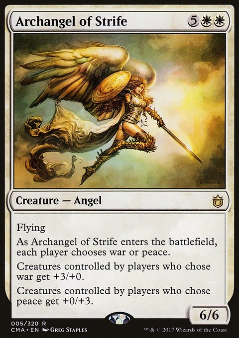 Archangel of Strife, Commander Anthology #5, Magic: The Gathering card