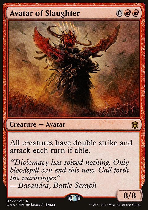 Avatar of Slaughter, Commander Anthology #77, Magic: The Gathering card