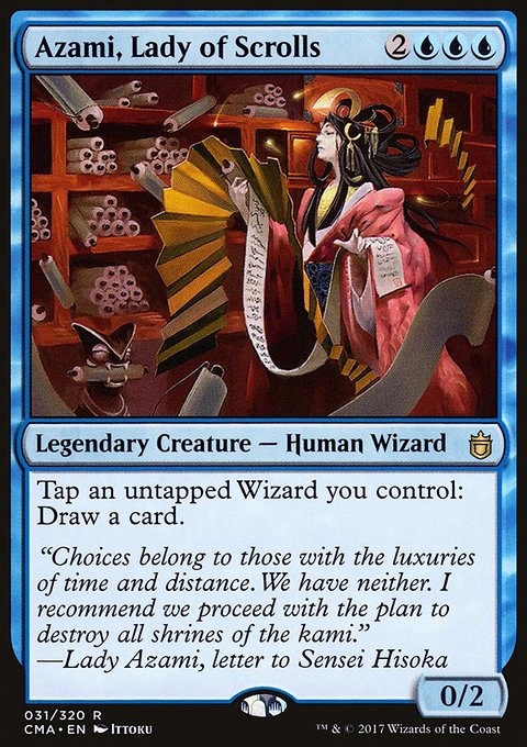 Azami, Lady of Scrolls, Commander Anthology #31, Magic: The Gathering card