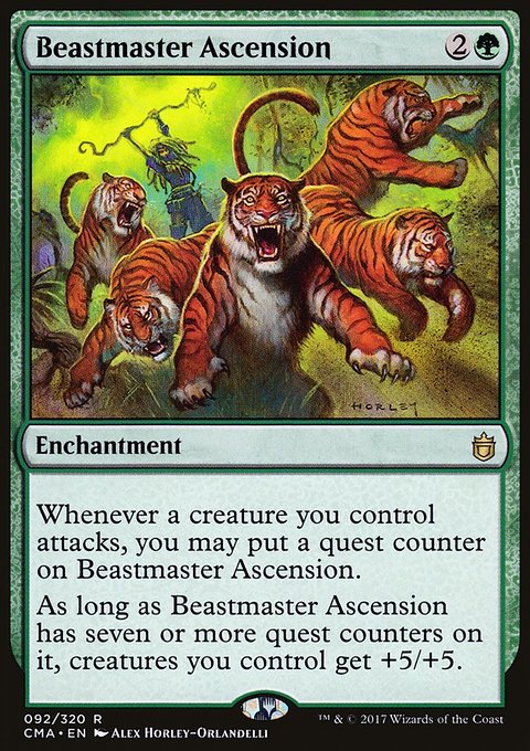 Beastmaster Ascension, Commander Anthology #92, Magic: The Gathering card