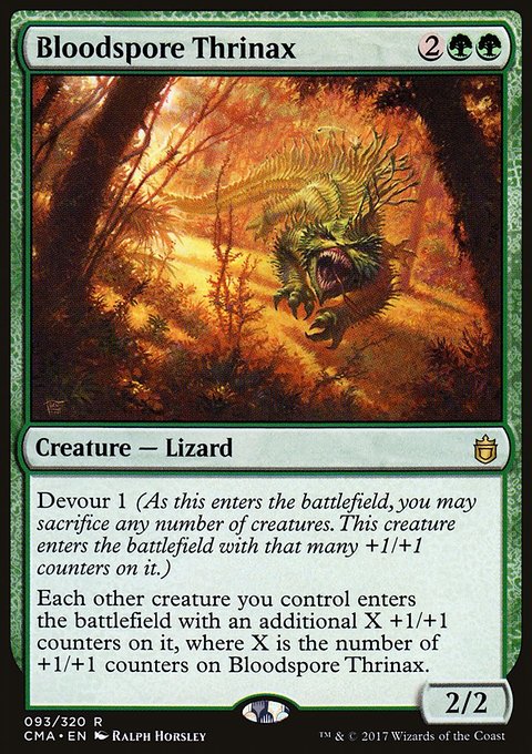 Bloodspore Thrinax, Commander Anthology #93, Magic: The Gathering card