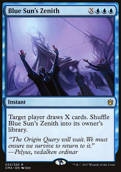 Blue Sun's Zenith, Commander Anthology #32, Magic: The Gathering card