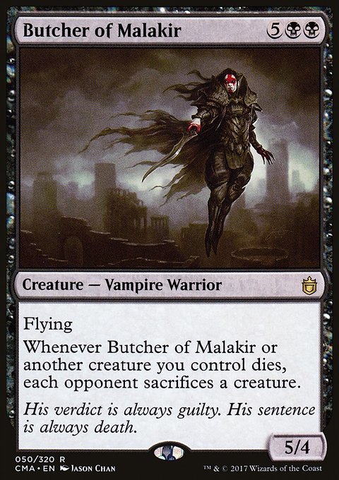 Butcher of Malakir, Commander Anthology #50, Magic: The Gathering card