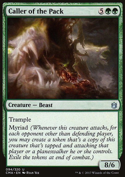 Caller of the Pack, Commander Anthology #94, Magic: The Gathering card