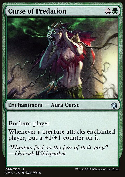 Curse of Predation, Commander Anthology #99, Magic: The Gathering card