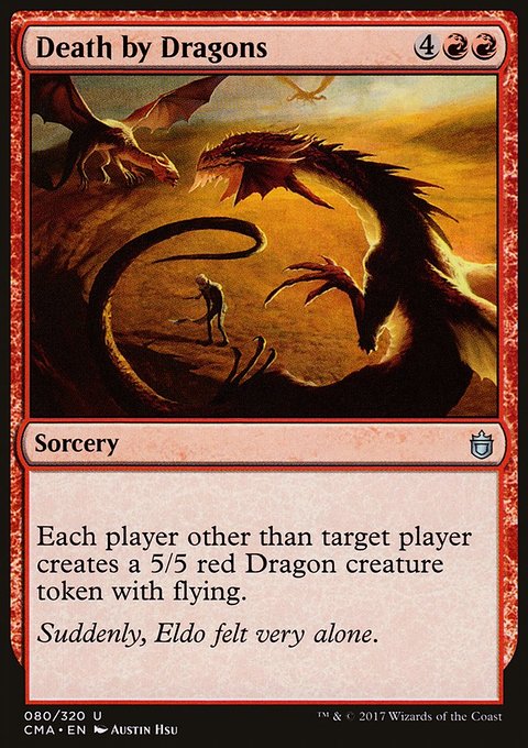 Death by Dragons, Commander Anthology #80, Magic: The Gathering card