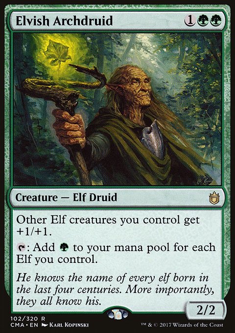 Elvish Archdruid, Commander Anthology #102, Magic: The Gathering card