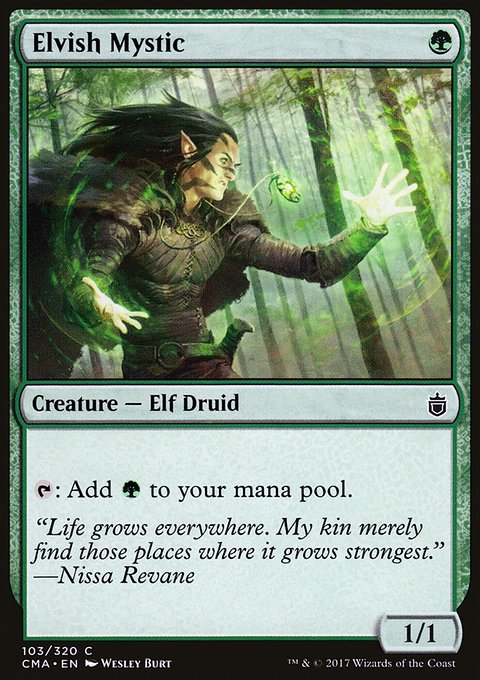 Elvish Mystic, Commander Anthology #103, Magic: The Gathering card