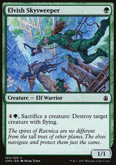 Elvish Skysweeper, Commander Anthology #104, Magic: The Gathering card