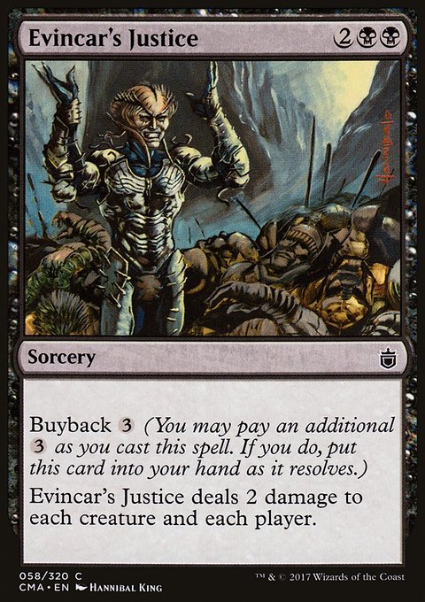 Evincar's Justice, Commander Anthology #58, Magic: The Gathering card