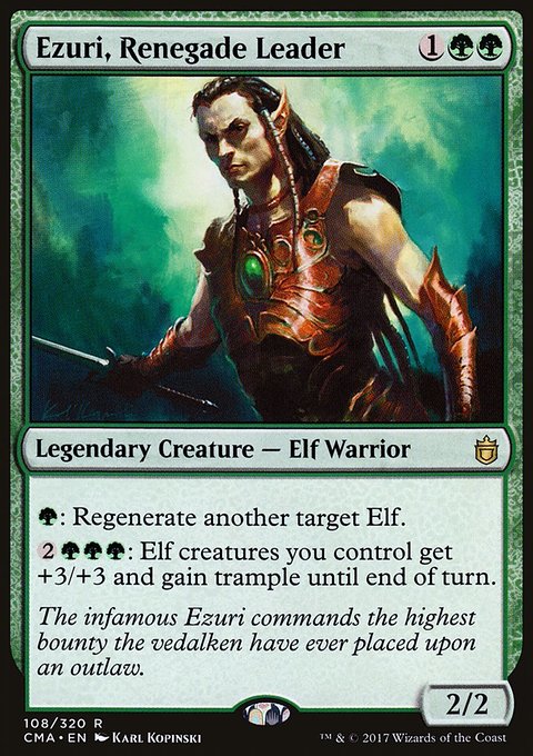 Ezuri, Renegade Leader, Commander Anthology #108, Magic: The Gathering card