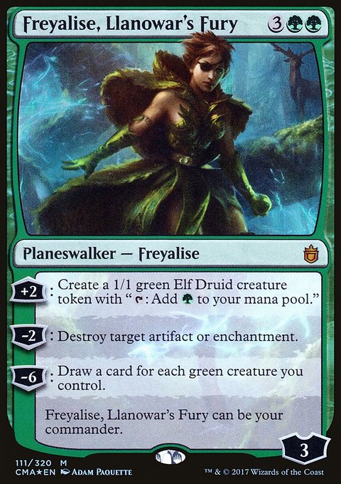 Freyalise, Llanowar's Fury, Commander Anthology #111, Magic: The Gathering card