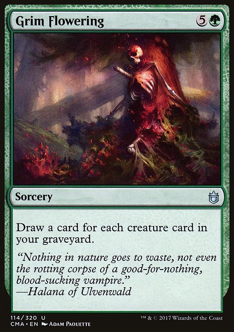 Grim Flowering, Commander Anthology #114, Magic: The Gathering card