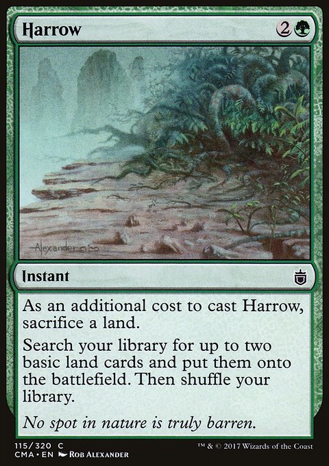 Harrow, Commander Anthology #115, Magic: The Gathering card
