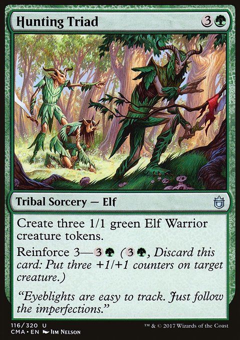 Hunting Triad, Commander Anthology #116, Magic: The Gathering card