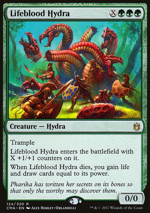 Lifeblood Hydra, Commander Anthology #124, Magic: The Gathering card