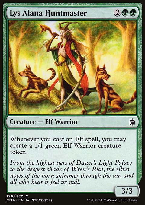 Lys Alana Huntmaster, Commander Anthology #126, Magic: The Gathering card