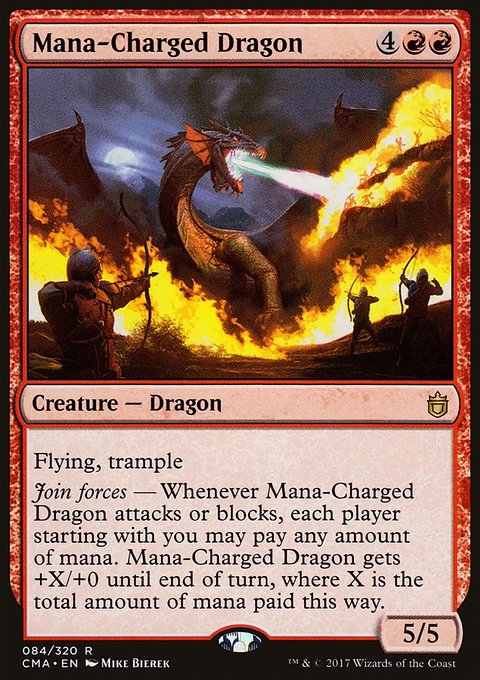 Mana-Charged Dragon, Commander Anthology #84, Magic: The Gathering card