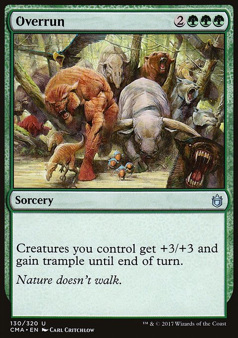Overrun, Commander Anthology #130, Magic: The Gathering card