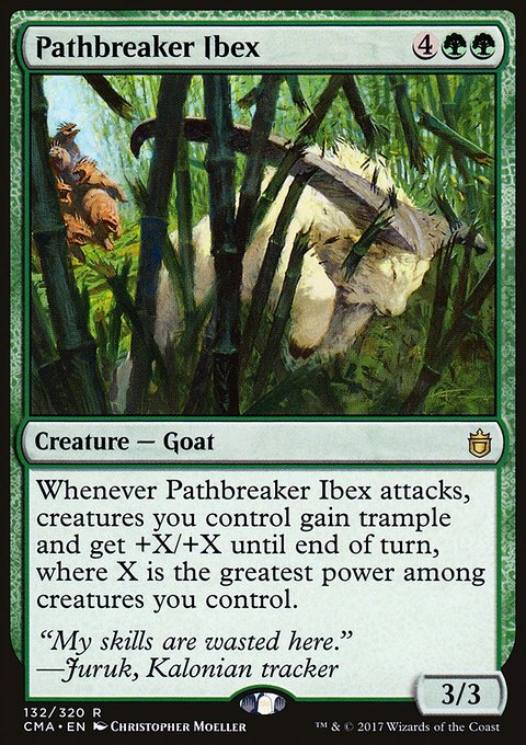 Pathbreaker Ibex, Commander Anthology #132, Magic: The Gathering card
