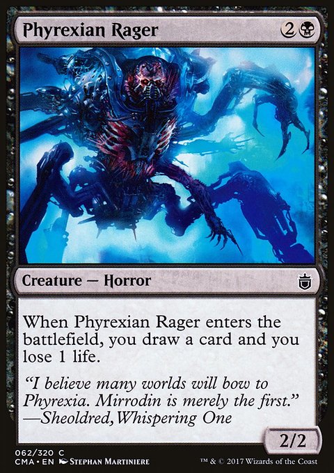 Phyrexian Rager, Commander Anthology #62, Magic: The Gathering card