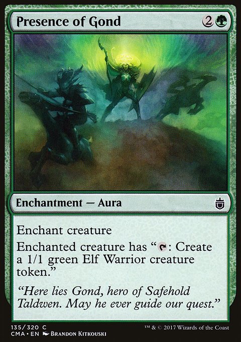 Presence of Gond, Commander Anthology #135, Magic: The Gathering card