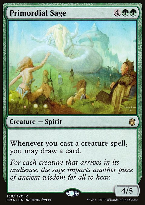 Primordial Sage, Commander Anthology #138, Magic: The Gathering card