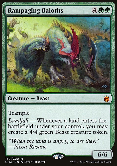 Rampaging Baloths, Commander Anthology #139, Magic: The Gathering card