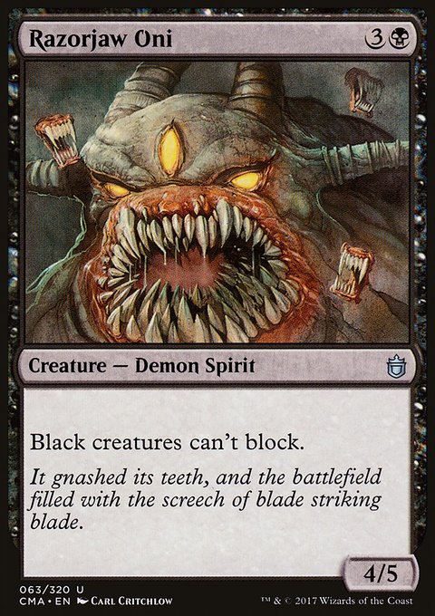 Razorjaw Oni, Commander Anthology #63, Magic: The Gathering card