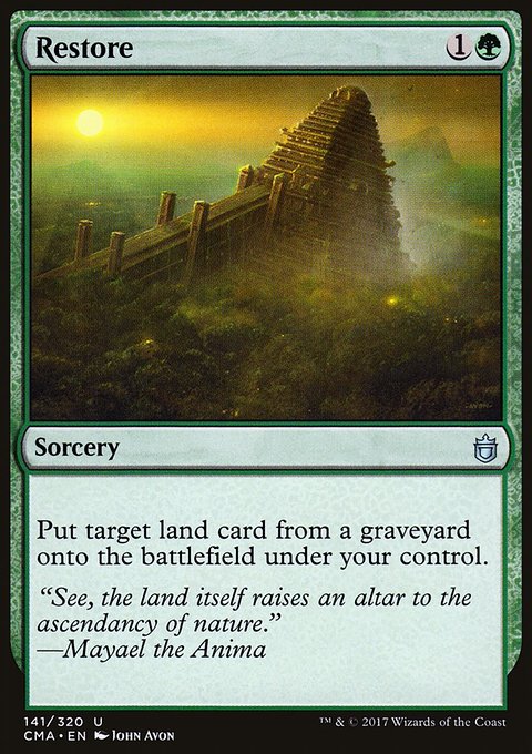 Restore, Commander Anthology #141, Magic: The Gathering card