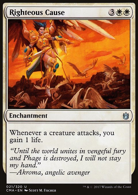 Righteous Cause, Commander Anthology #21, Magic: The Gathering card