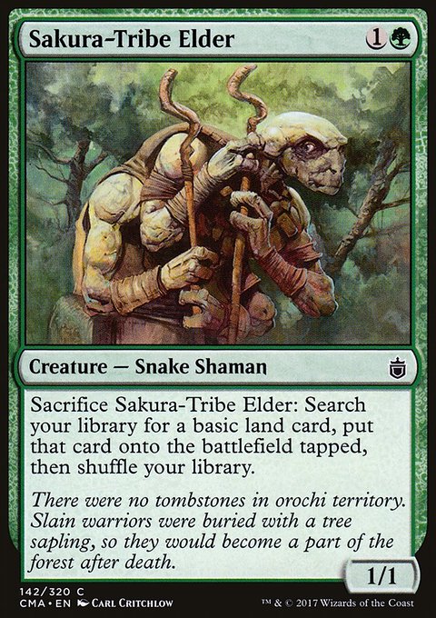 Sakura-Tribe Elder, Commander Anthology #142, Magic: The Gathering card