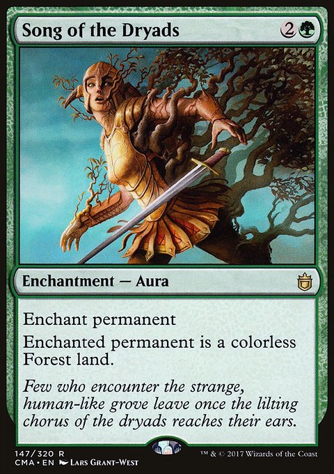 Song of the Dryads, Commander Anthology #147, Magic: The Gathering card