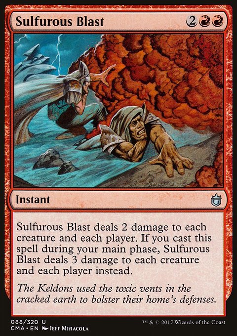 Sulfurous Blast, Commander Anthology #88, Magic: The Gathering card
